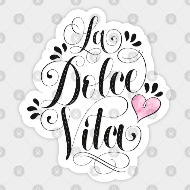 La Dolce Vita Sticker by CalliLetters